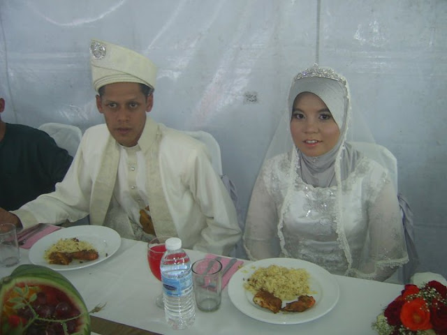 wedding caterer decor, malay couple