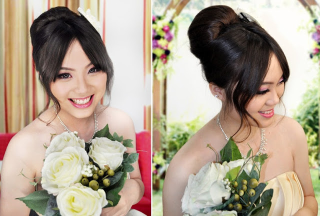 chinese with western eyes, great bridal makeup