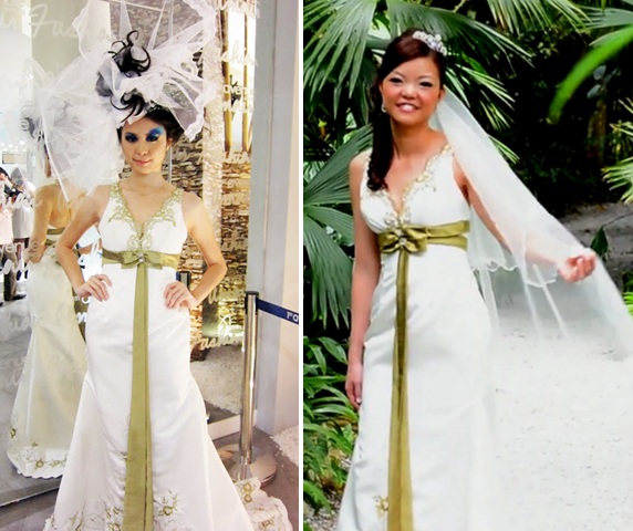 catwalk bridal gown
