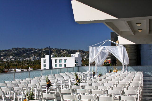 rooftop wedding in LA