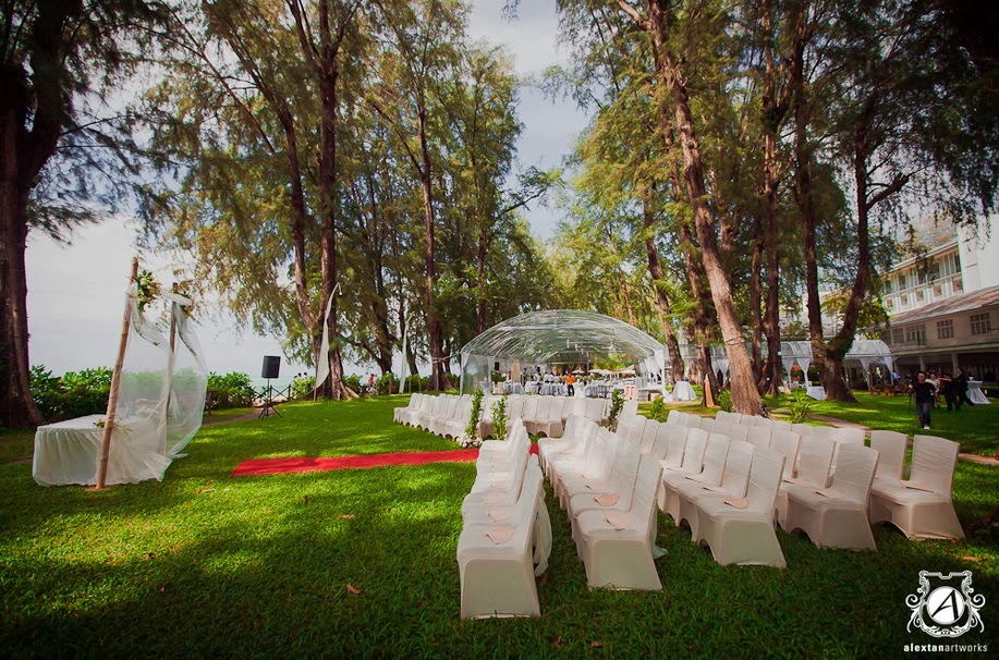 garden wedding beach resort lone pine penang
