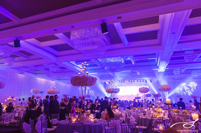purple ballroom wedding KL