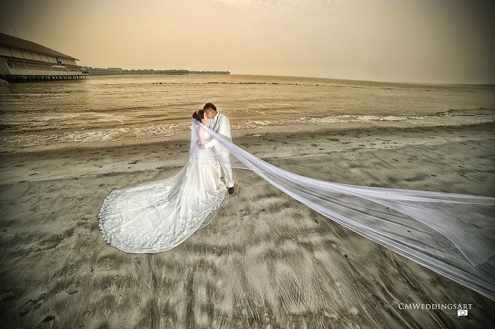 sunset dirty muddy sand gown