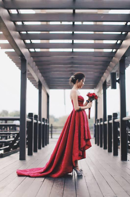 red good quality gown
