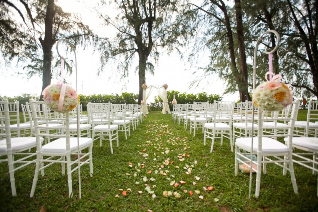 LonePine-Wedding-garden beach penang lawn white chairs