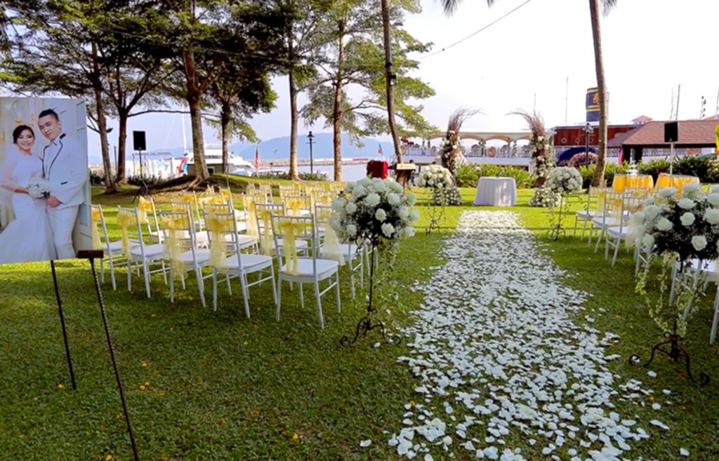 Sutera Harbour resort kota kinabalu sabah wedding garden sea view