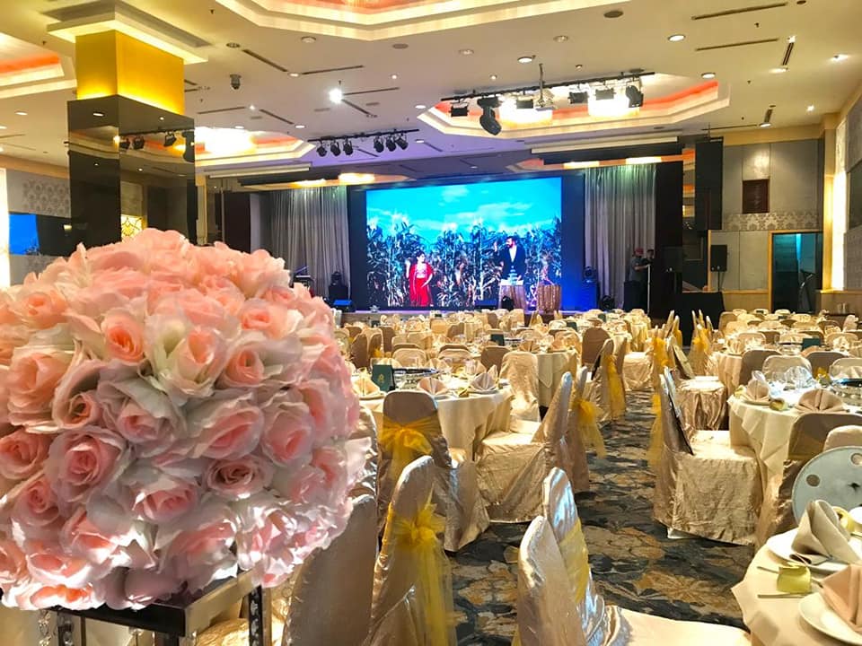 crystal crown pj wedding ballroom flower