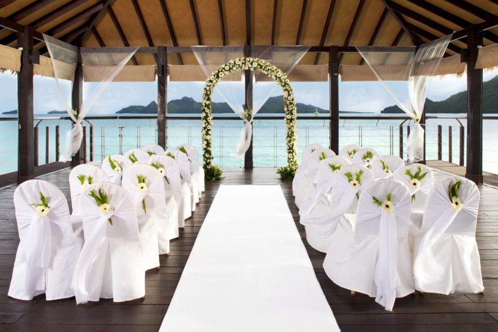 westin langkawi wedding beach deck sheltered